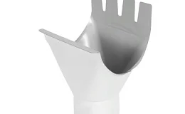 125/100 Воронка выпускная RAL9003