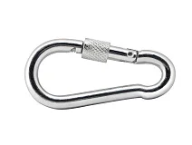 Карабин 12 оцинк. с фиксатором