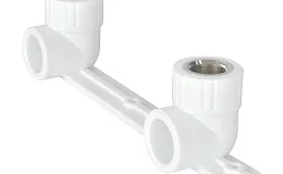 Планка PP-R монтажная белая ВР Дн 25x1/2" Ру25 под смеситель с водорозетками RTP (РосТурПласт) 10702