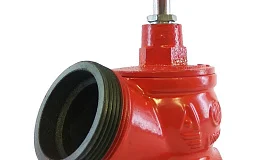 Клапан пожарн чугун угл 125 гр КПК 65-1 Ду 65 1,6 МПа муфта-цапка Апогей 110041, DN 65