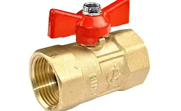 Кран шаровой латунь Практик 130 Ду20 Ру16 ВР бабочка ГАЛЛОП 103254, DN 20, 3/4 дюйма