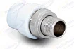 Муфта PP-R комбинированная разъемная белая НР Дн 25x3/4" для радиатора RTP (РосТурПласт) 14628