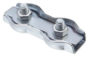 Зажим для стальных канатов двойной DUPLEX оцинк. 5мм (100шт.)