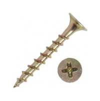 Саморез для крепления ГКЛ к дереву, желтый цинк 3,5x45 (6500шт.)