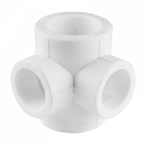 Крестовина PP-R 2-плоскостная белая внутренняя пайка Дн 32х20 VALFEX 10118232