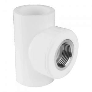 Тройник PP-R комбинированный белый ВР Дн 20х3/4" VALFEX 10127120