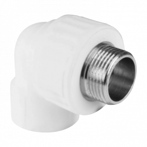 Угольник PP-R комбинированный белый НР Дн 20х3/4" VALFEX 10126220