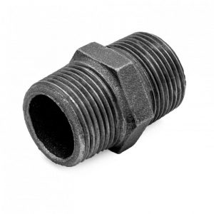 Ниппель прямой чугун Ду 15 (1/2") НР, DN 15, 1/2 дюйма