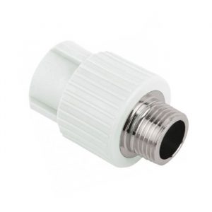 Муфта PP-R комбинированная белая НР Дн 20x3/4" RTP (РосТурПласт) 10663