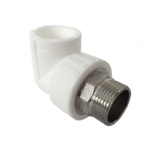 Угольник PP-R комбинированный под ключ белый НР Дн 40x1 1/4" RTP (РосТурПласт) 31115