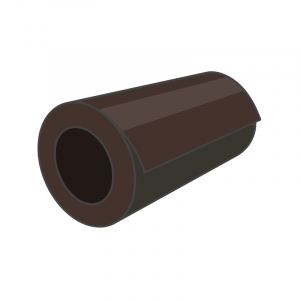 Рулон ГЦ_полимер 0.5х1250 Zn140 RAL 8017 ММК, марка 08пс/сп