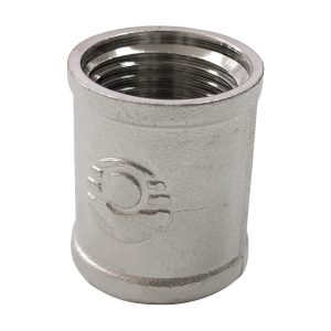 Муфта латунь никель Ду 15 (1/2") ВР Valfex VF.170.N.012, DN 15, 1/2 дюйма