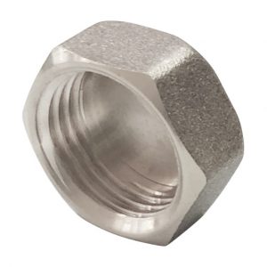 Заглушка латунь никель Ду 15 (1/2") ВР Valfex VF.590.N.012, DN 15, 1/2 дюйма