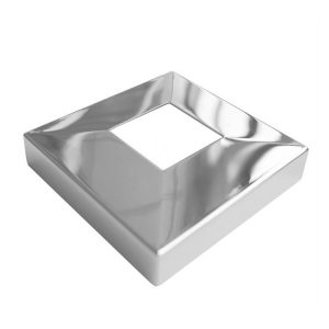 Низ стойки квадратный AISI 304 40x40х1,5 зеркало