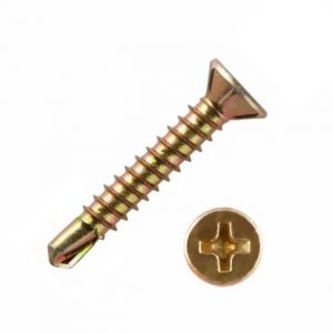 Саморез оконный жёлтый цинк 4,1x30 острый (15000шт.)