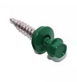 Саморез кровельный 5,5x19 RAL 6029 мятно-зелёный, по металлу (4000шт.)
